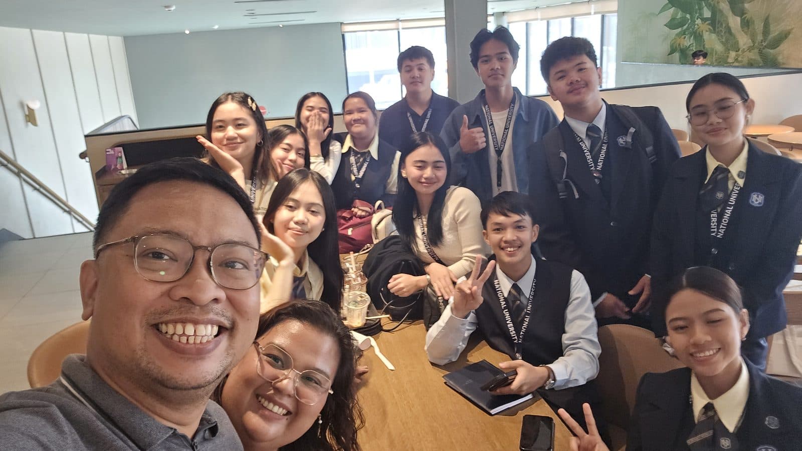 Kuya Aries with a group of young professionals after a financial wellness talk